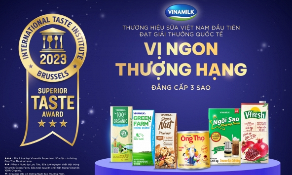 Lần đầu tiên Việt Nam có sản phẩm sữa đạt giải cao nhất về vị ngon tại giải thưởng Superior Taste Award