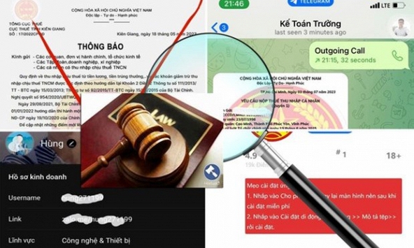 Cảnh báo app giả mạo cơ quan thuế để chiếm đoạt tài sản