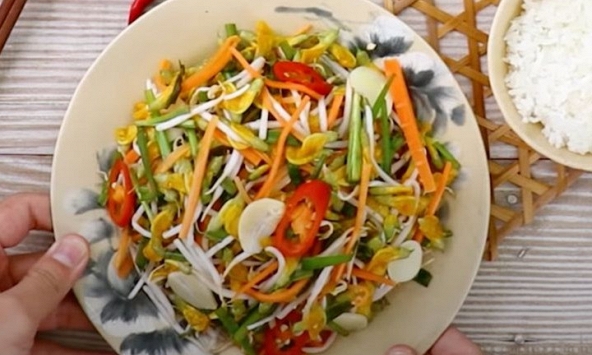 Món ngon mỗi ngày: Cách làm bông điên điển muối chua