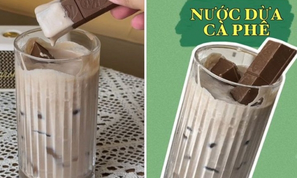 Cách làm nước dừa cà phê vừa mát lạnh vừa thơm béo