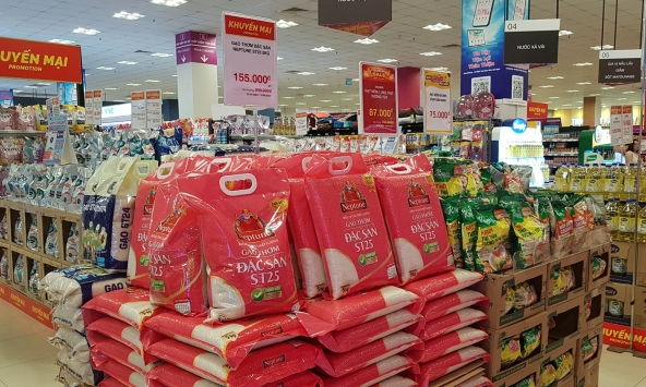 Giá gạo siêu thị ổn định, nhiều khuyến mãi