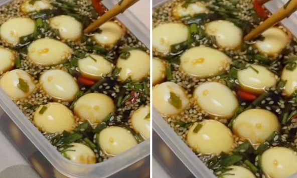 Món ngon mỗi ngày: Cách làm trứng cút lòng đào ngâm nước tương cực ngon