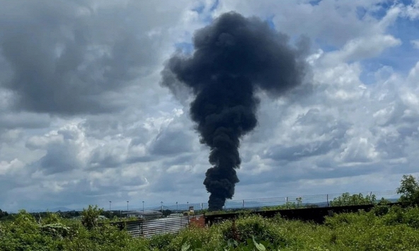 Cháy lớn gần Cảng hàng không Pleiku