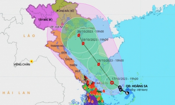 Áp thấp nhiệt đới có khả năng mạnh lên thành bão, hướng vào miền Bắc