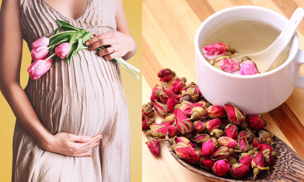 Bà bầu có nên uống trà hoa hồng không?