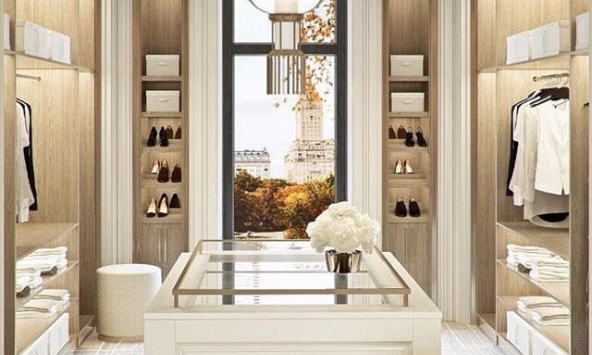 Không thể rời mắt với thiết kế phòng thay đồ sang trọng và tiện nghi