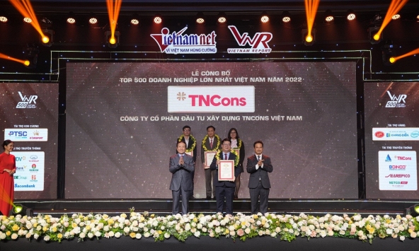 TNCons Vietnam được vinh danh trong top 500 doanh nghiệp tư nhân lớn nhất Việt Nam