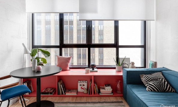 10 cách mix màu xanh lam tràn đầy năng lượng cho phòng khách