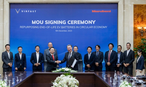 VinFast và Marubeni hợp tác tái sử dụng pin xe điện