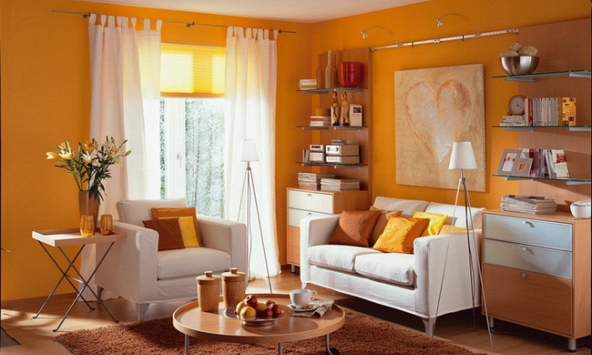 Làm mới không gian sống với nội thất màu cam ấm áp, trẻ trung
