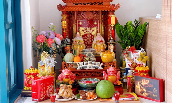 Vị trí ngồi của ông Thần Tài, ông Địa như thế nào?