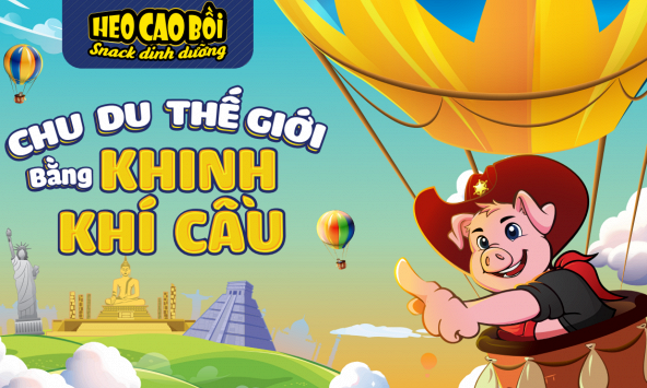 Cùng Heo Cao Bồi chu du thế giới bằng khinh khí cầu tại Thảo Cầm Viên