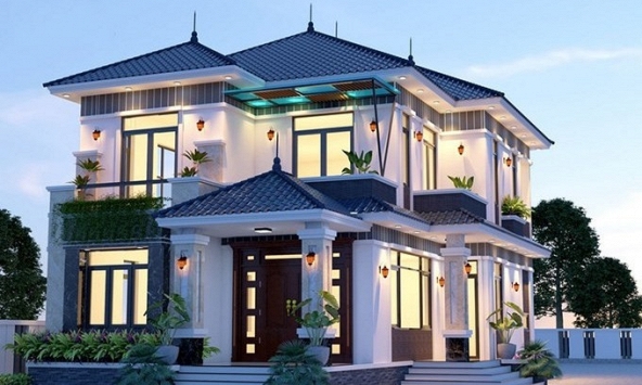 Nhà 2 tầng mái Nhật đẹp với thiết kế hiện đại, mới lạ trong năm 2024