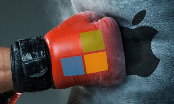 Microsoft thách thức Apple trở thành công ty giá trị nhất thế giới