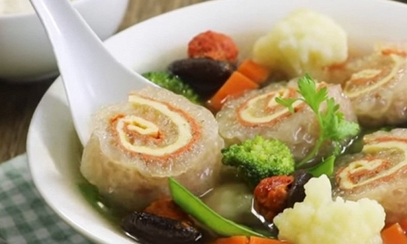 Món ngon mỗi ngày: Canh bóng thả (bóng bì lợn) thơm ngon đậm phong cách Bắc