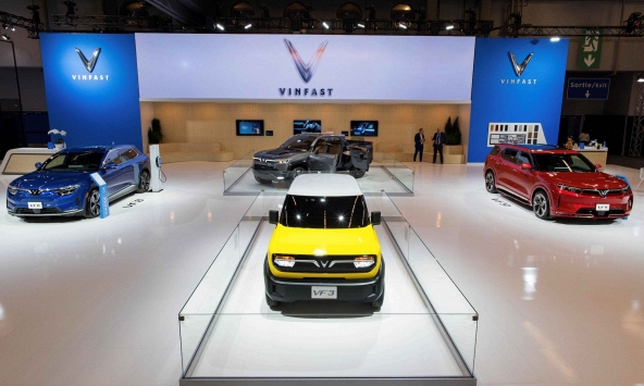 VinFast lần đầu tiên giới thiệu xe VF 3 và bán tải điện VF Wild tại Canada