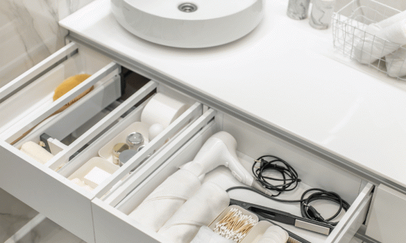Những điều cần thiết và giải pháp sắp xếp ngăn kéo trong phòng tắm