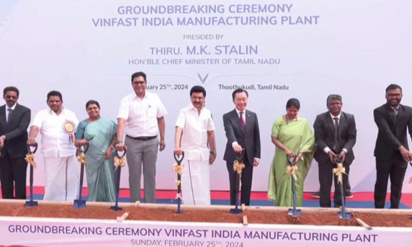 VinFast động thổ nhà máy xe điện tại Ấn Độ