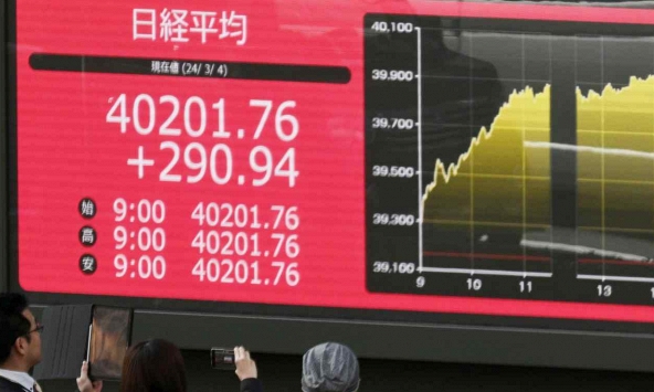 Nhật Bản: Chỉ số Nikkei lần đầu vượt mức 40.000 trong 34 năm