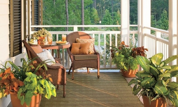 Cách bố trí cho hiên nhà thêm ấn tượng và ấm cúng