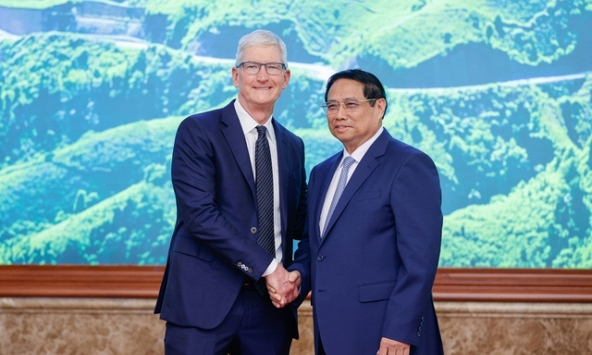 Thủ tướng Phạm Minh Chính tiếp CEO Tim Cook của tập đoàn Apple