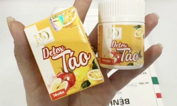 Cảnh báo sản phẩm Detox Táo giảm cân chứa chất cấm