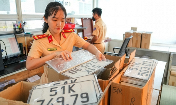 Bộ Công an đề xuất quy định về đấu giá biển số xe