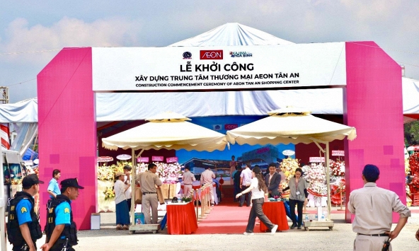 Aeon Mall Tân An chính thức khởi công, điểm tựa cho bất động sản Long An phát triển
