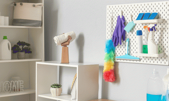 6 giải pháp lưu trữ kiểu dáng đẹp cho dụng cụ vệ sinh