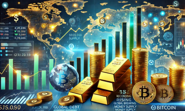 Nợ toàn cầu và cung tiền phá kỷ lục, vàng và Bitcoin tiếp tục tăng?