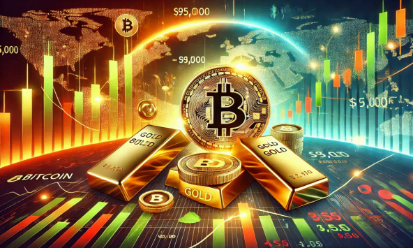 Thị trường biến động: Bitcoin phá mức 95.000 USD, vàng tăng mạnh