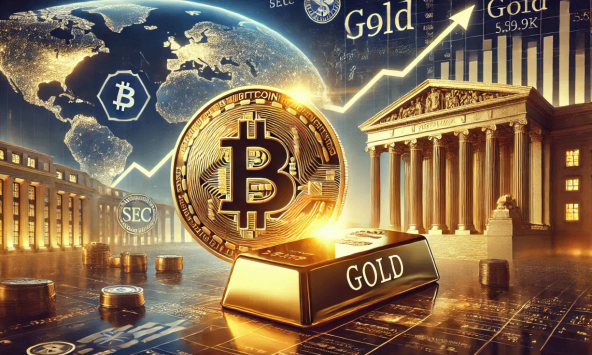 Bitcoin tiếp cận 100.000 USD, vàng tăng vọt 
