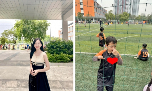 Ly Kute khoe ảnh con trai chơi thể thao, nhiều người trầm trồ vì cậu bé đang theo học một ngôi trường có học phí đắt đỏ