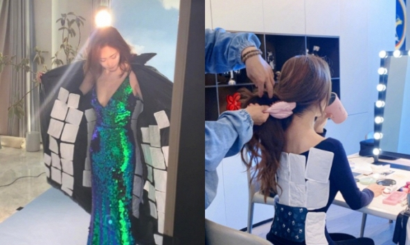 Thảm đỏ Cbiz hôm nay: Sao nữ gây sốc vì dán 70 miếng giữ nhiệt, run rẩy khi mặc váy trong thời tiết âm 7 độ C