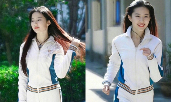 Loạt ảnh chạy bộ của Lưu Diệc Phi ở tuổi 17, netizen nhận xét: Đến đường chân tóc cũng đẹp