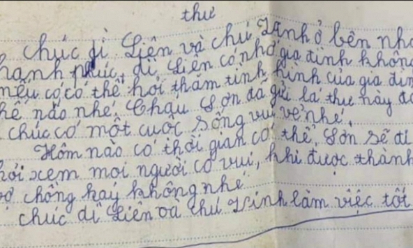 Bức thư gửi dì mới lấy chồng của học sinh ở Hà Nội được khen ngợi nhưng đoạn thứ 2 khiến ai đã lập gia đình đều 'toát mồ hôi'