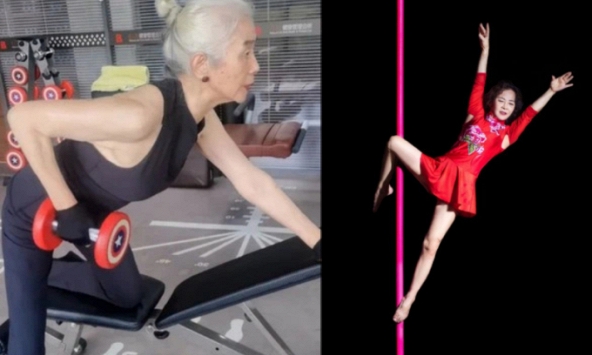 'Choáng ngợp' với những cụ bà 78 tuổi vẫn múa cột, 80 tuổi thi ba môn phối hợp, U80 là 'bà nội yoga đẹp nhất' với vóc dáng săn chắc