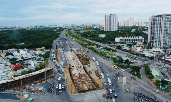 TPHCM: Hầm chui hơn 340 tỷ đồng tại nút giao An Phú sắp thông xe