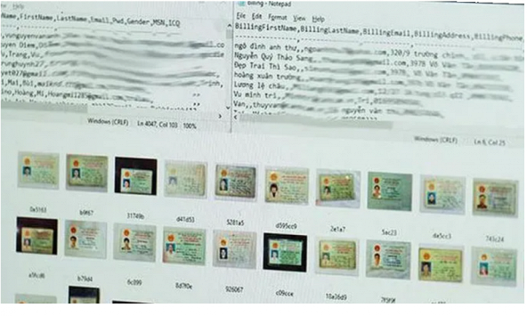 Nguồn từ đâu 17GB dữ liệu chứa ảnh chụp CMND kèm địa chỉ, số điện thoại và email ?