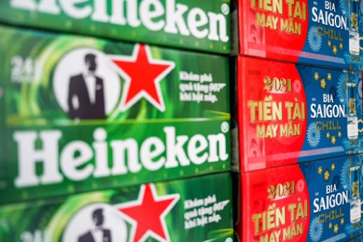 Gã khổng lồ Heineken cùng với Sabeco công bố kết quả kinh doanh giảm sút