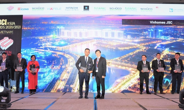 VINHOMES được vinh danh chủ đầu tư bất động sản hàng đầu Việt Nam tại BCI ASIA AWARDS
