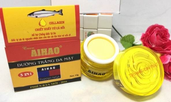 Thu hồi kem trắng da mặt AIHAO Gel mụn 10g không đạt chất lượng