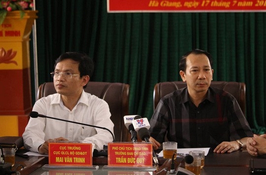Vụ gian lận thi cử ở Hà Giang: Kỷ luật Phó chủ tịch tỉnh và cựu Giám đốc GD-ĐT