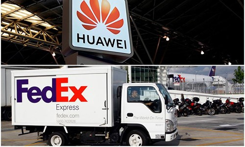 Trung Quốc bổ sung FedEx vào 'danh sách đen' vì từ chối chuyển hàng của Huawei