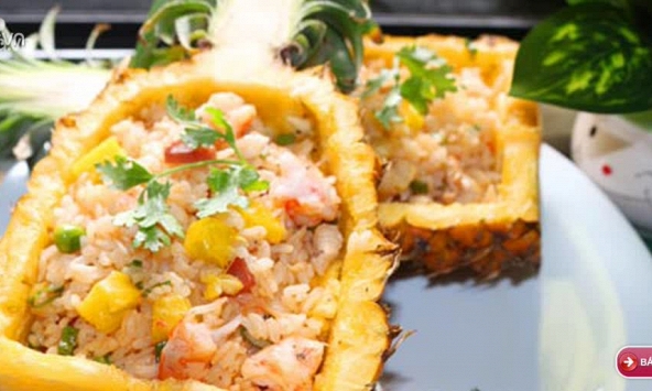 Món ngon mỗi ngày: Cách làm cơm chiên kiểu Thái ngon và độc đáo