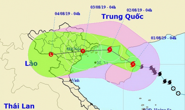 Bão số 3 giật trên cấp 12, hướng thẳng vào Quảng Ninh-Hải Phòng