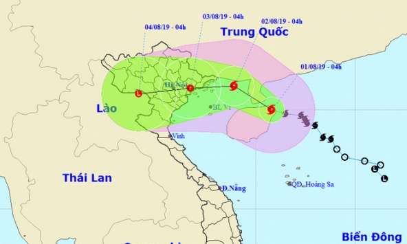 Bão số 3 giật cấp 12 cách vùng biển Quảng Ninh - Hải Phòng 180km