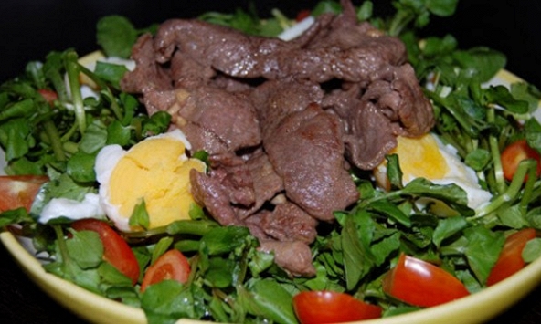 Món ngon mỗi ngày: Cách làm xà lách xoong trộn thịt bò thơm ngon