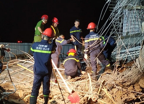 Sập giàn giáo ở Hải Phòng, một người thiệt mạng và 7 người bị thương