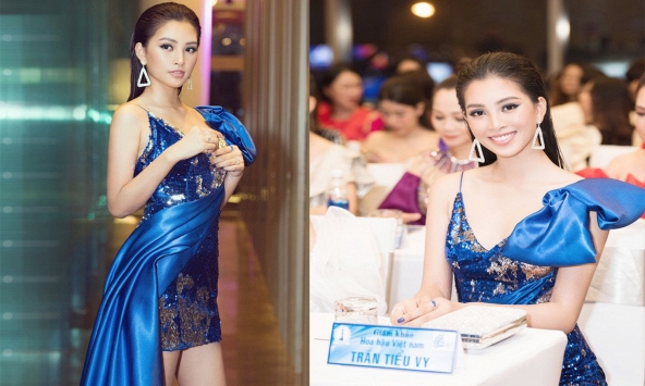 Tiểu Vy xinh đẹp như 'nữ thần', xuất hiện trong thành phần ban giám khảo cuộc thi nhan sắc